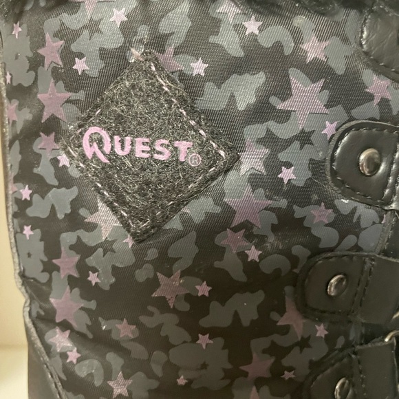 3M Thinsulate Girls Powder Stars Snow boots size 2 - Picture 5 of 7